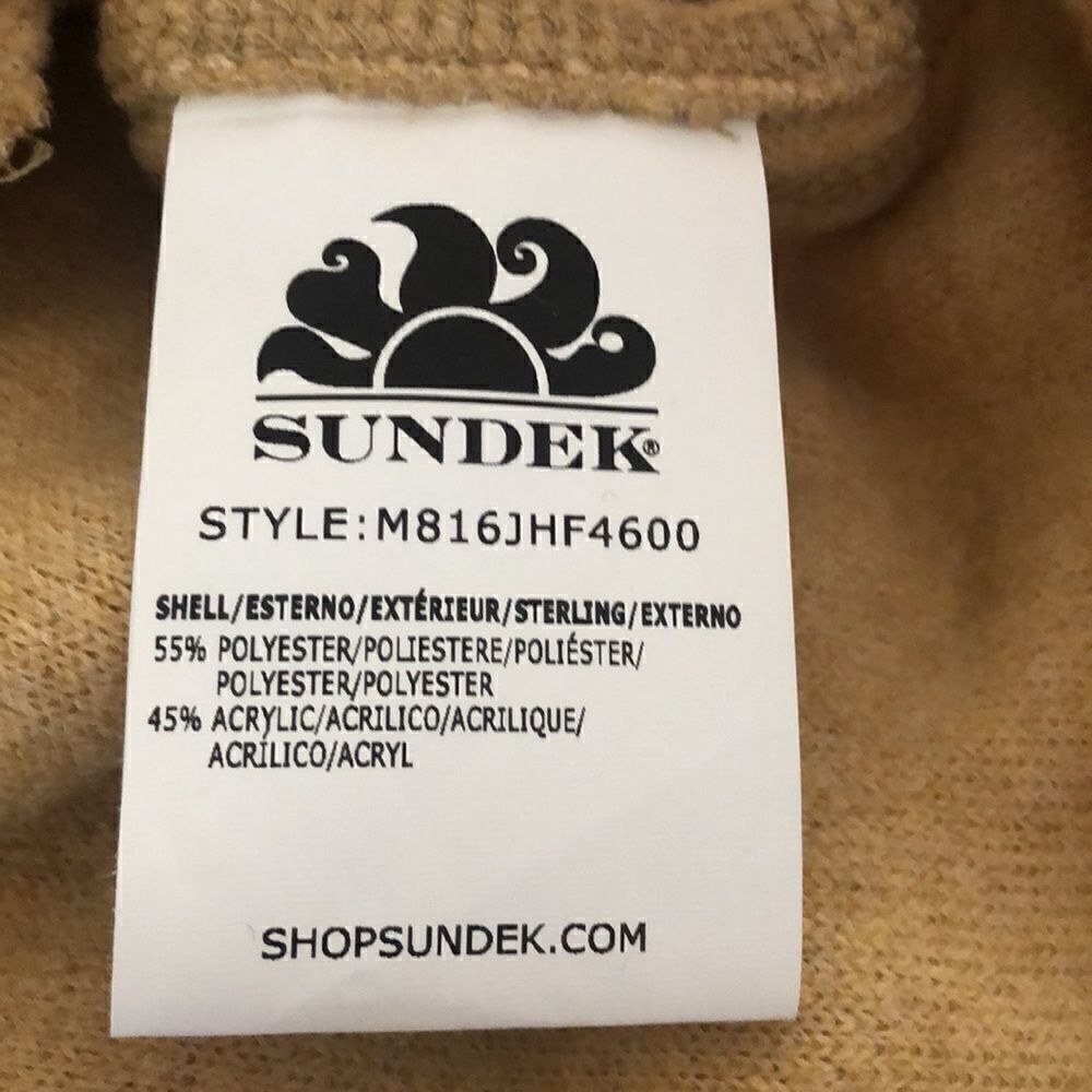 Sundek Mens Lars Jacket XL NEW with Tags BEIGE - Picture 3 of 6
